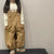 Cotton Solid Color Loose Casual Overalls