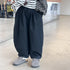 Boys Spring Vertical Breasted Casual Pants Baggy Pants