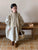 Puff Sleeve Long Style Oversized Dresses With Knitted Shawl