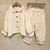 Cotton Yarn Soft Leisure Wear Long Sleeve Tops & Pants 2 Piece Set