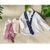 Cotton Striped Shirts With Necktie