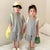 Summer Siblings Sports Clothes Sets Girls Lacework Patchwork Vest And Shorts Boys Outfits