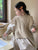 Puff Sleeve Long Style Oversized Dresses With Knitted Shawl