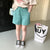 Solid Color One Button Shorts