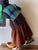 Dot Printed Loose Warm Corduroy Skirt
