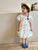 Colorful Dot Puff Sleeve Ball Gown Dress