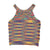 Rainbow Knitted Loose Camisole Top