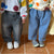 Spring Autumn Kids Loose Fashion Denim Pants