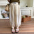 Thin Cooling Chiffon Ankle Tied Loose Pants