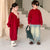 New Year Siblings Red Fashion Knitted Sweaters