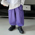 3 Colors Side Pocket Loose Cuffed Cargo Pants