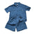 Oversized Short Sleeve Twin Front Pocket Shirt & Matching Shorts Set