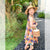 Floral Plaid Slip Long Style Dress