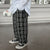 Casual Plaid All Match Straight Trousers