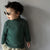 Autumn Winter Boys High Collar Rolled-up Sweaters