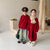 New Year Siblings Red Fashion Knitted Sweaters