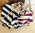 Planet Embroidery Striped Loose Casual Jacket