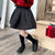 Winter Black Quilted Umbrella Skirt Full Skirts