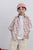 Summer Boys Holiday Style Pink Flower Printing Shirts