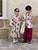Siblings Peony Printing Long Sleeve Floral Shirt / Lacework Dress