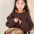 Knitted Hooded Loose Cardigan & Knitted Trousers 2 Piece Set