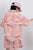 Summer Boys Fashion Pink Half Sleeve Shirt And Shorts 2Pcs Sets