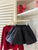 Winter Black Quilted Umbrella Skirt Full Skirts
