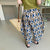 Summer Floral Casual Thin Cotton Trousers