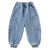 Spring Autumn Thread Leg Ppening Side Pocket Jeans