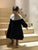Autumn Fashion Retro Style Lace Collar Black Dresses
