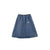 All Match 2 Front Pocket Denim Mid Length Skirt
