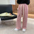 Solid Color Corduroy Thick Wide Leg Straight Pants