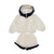 2 Piece Mommy And Daughter Patchwork Hooded Jacket And Shorts Sets
