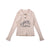 Cartoon Rabbit Short Style Knitted Tight Fitting Sweater