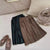 All Match Thick Velvet Pleated Skirt