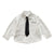 Letters Printed White Shirt With Necktie