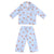 Cartoon Bear Cotton Pajamas Casual Shirt & Pants 2 Piece Set