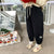 Letter A Inner Fleece Thick Sports Sweatpants