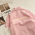 Fake Two Piece Contrasting Color Patchwork Pink Shirt