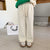 Solid Color Corduroy Thick Wide Leg Straight Pants