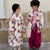 Siblings Peony Printing Long Sleeve Floral Shirt / Lacework Dress