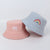 Rainbow Embroidery Reversible Hats