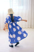 Dotted Puff Sleeve Loose Dress