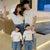 Family Matching Letters Printing Short Sleeve T-Shirt
