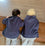 Family Matching White Bear Embroidery Hoodies
