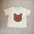 Brown Cartoon Bear Short Sleeve T-Shirt