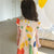 Geometric Printed Sleeveless Colorful Dress