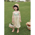 Embroidery Cotton Linen Loose Wide Leg Overalls